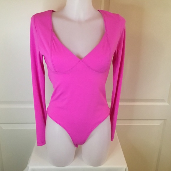 Pink Long Sleeve Bodysuit - Picture 2 of 6